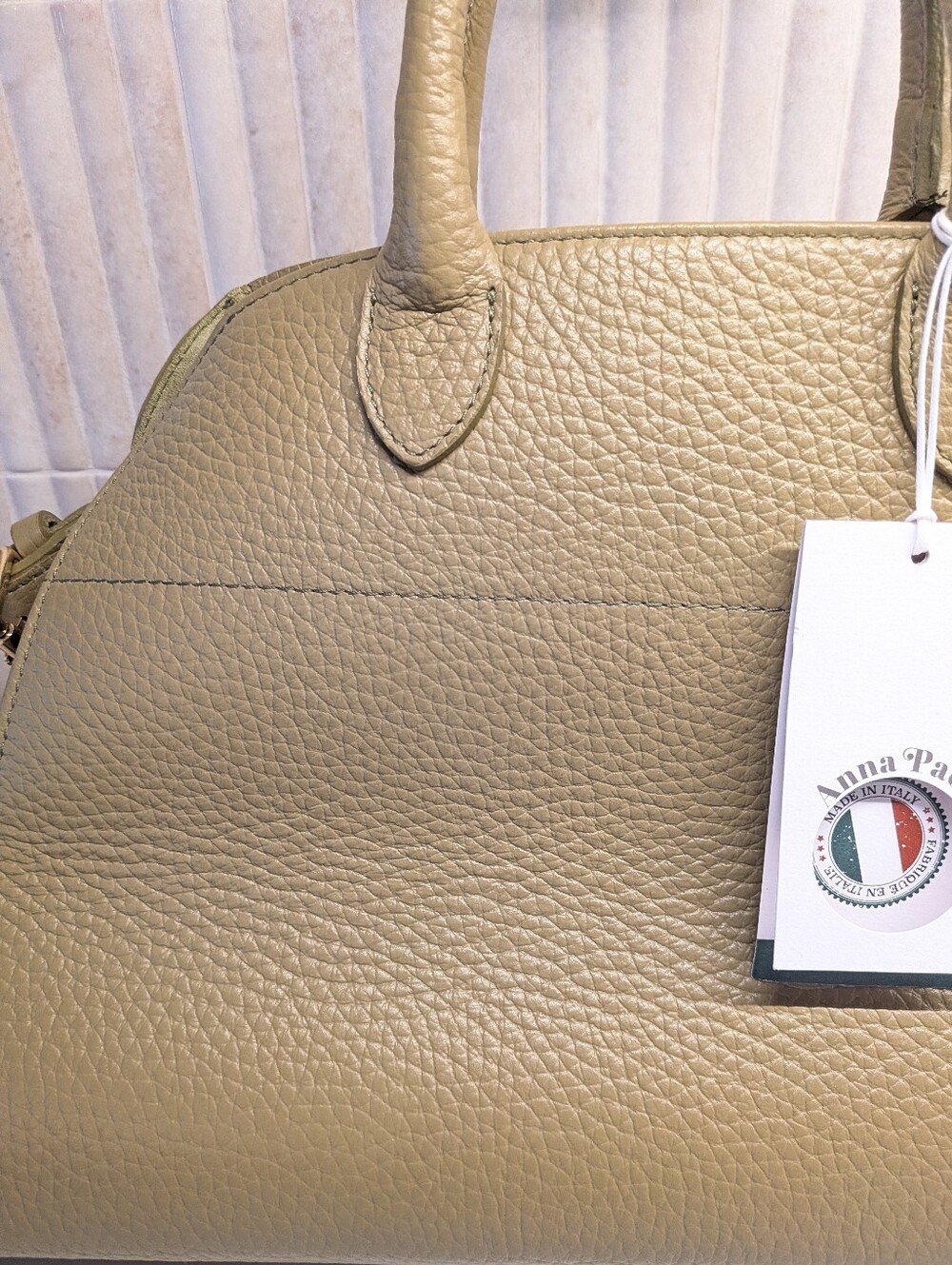 NWT Anna Paolo Riva Italian Leather & Suede Handbag - Picture 2 of 8